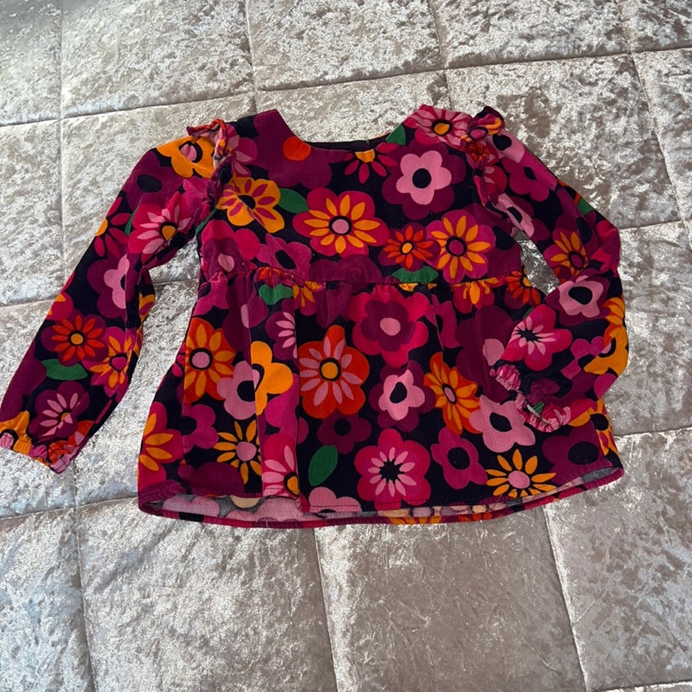 Gymboree Foral long sleeve blouse